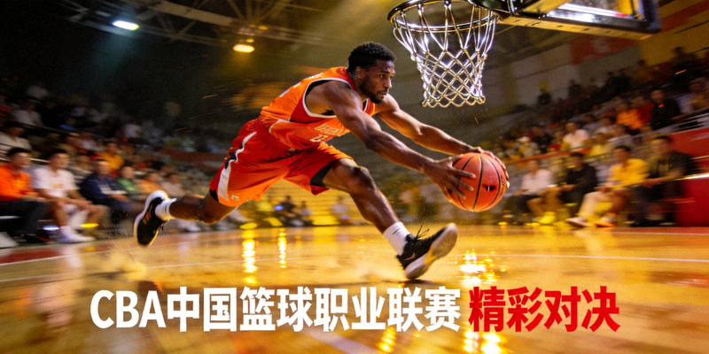 CBA中国篮球职业联赛精彩对决 - 球员突破上篮